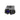 Black night vision device with blue lens on a white background