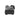 Black tactical flashlight on a white background