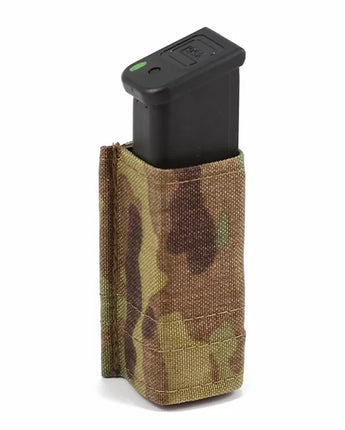 "Single Pistol KYWI Pouch: a compact and secure firearm storage solution with KYWI technology for reliable retention."