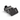 Black anodized PM03 45-degree offset mount displayed on a white background with soft shadows, showing precision-machined aluminum construction, thumb screw clamp, and compact offset design for optics mounting.