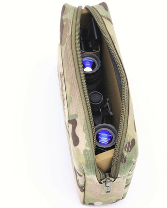 Padded binocular night vision goggle (NVG) case, designed for secure and protective storage. The case ensures cushioned protection for binoculars, safeguarding them from impact and scratches during transport or storage.