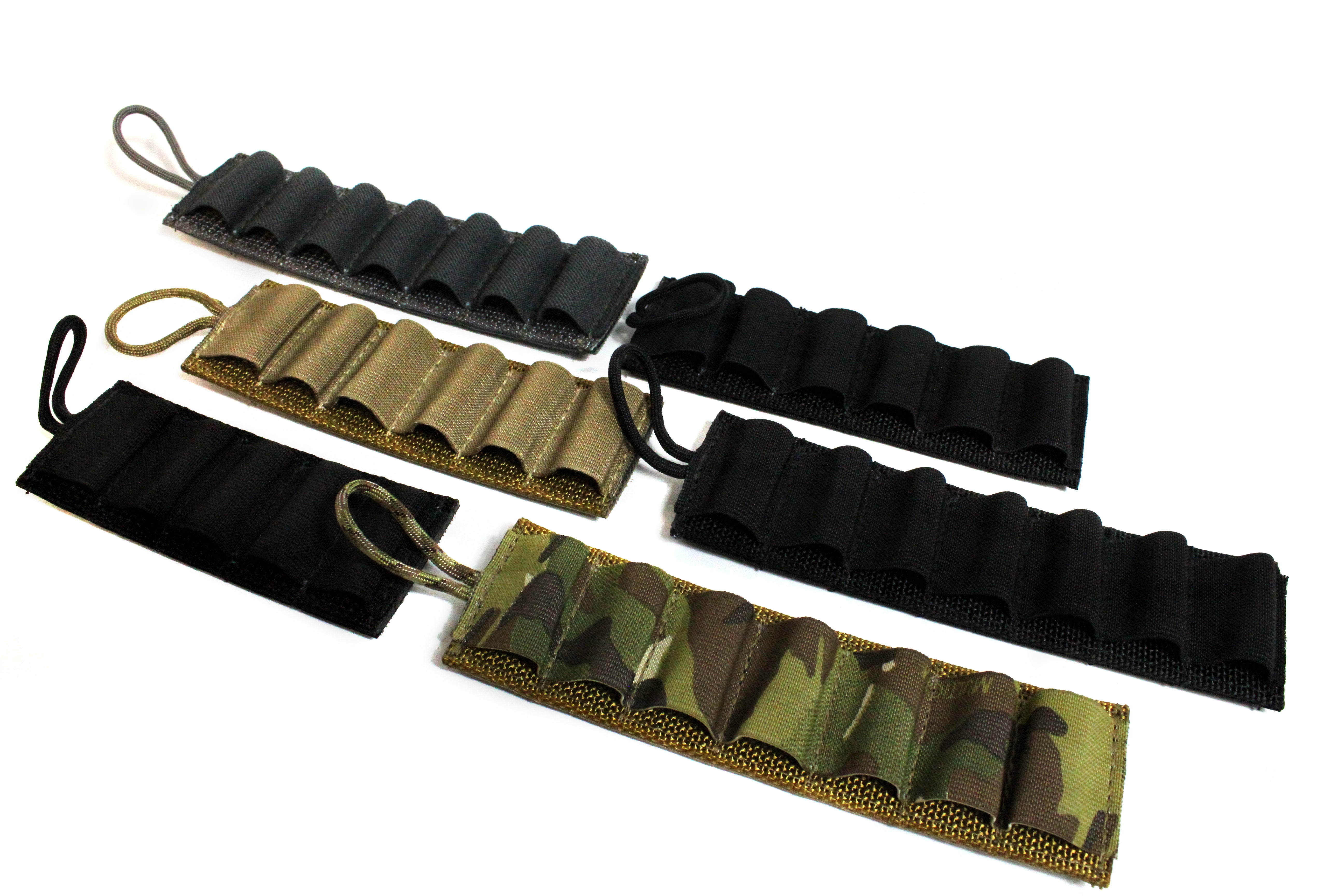 2 Portafucili Laterali Da Calcio Per Fucile 12 Gauge - Nylon, 6 Colpi, Ambidestro, Quick Release