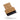 Brown and black leather cardholder on a white background