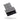 Gray and black strap with a buckle on a white background